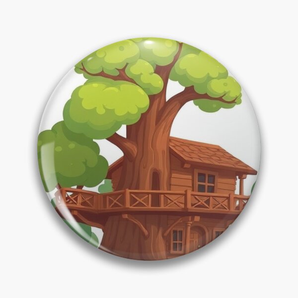 Item preview, Treehouse Building Cartoon Vector Icon designed and sold by hjian8219.