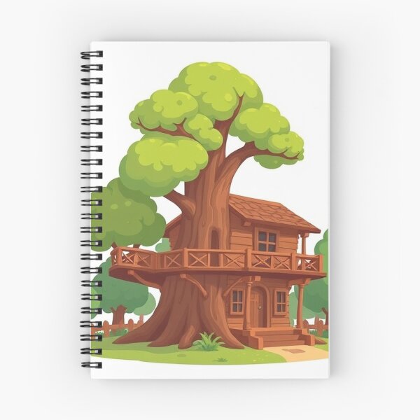 Item preview, Treehouse Building Cartoon Vector Icon designed and sold by hjian8219.