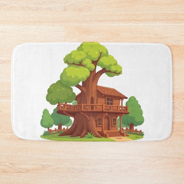 Item preview, Treehouse Building Cartoon Vector Icon designed and sold by hjian8219.