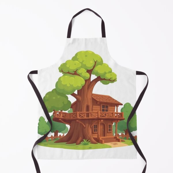 Item preview, Treehouse Building Cartoon Vector Icon designed and sold by hjian8219.