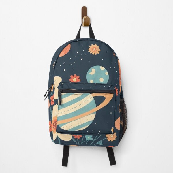 Item preview, Cute Yellow Retro Space Pattern with Planets and Flowers designed and sold by hjian8219.