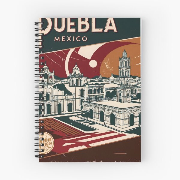 Item preview, Puebla Mexico 1950s Vintage Travel Tourism Poster  designed and sold by TravelersGems.