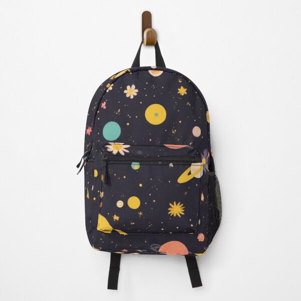 Item preview, Cute Yellow Retro Space Pattern with Planets and Flowers designed and sold by hjian8219.