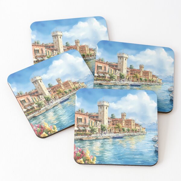 Item preview, Picturesque Peschiera del Garda on Lake Garda designed and sold by daila70.