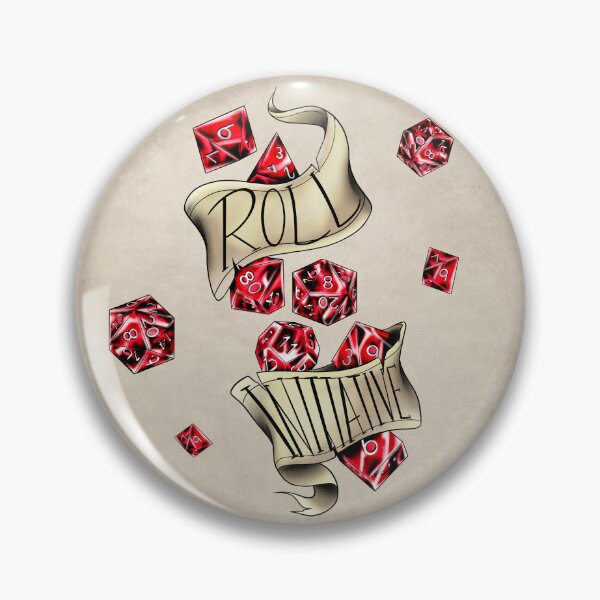 Item preview, DnD Roll Initiative (red) designed and sold by RetroCoven.