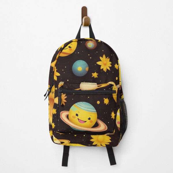 Item preview, Cute Yellow Retro Space Pattern with Planets and Flowers designed and sold by hjian8219.