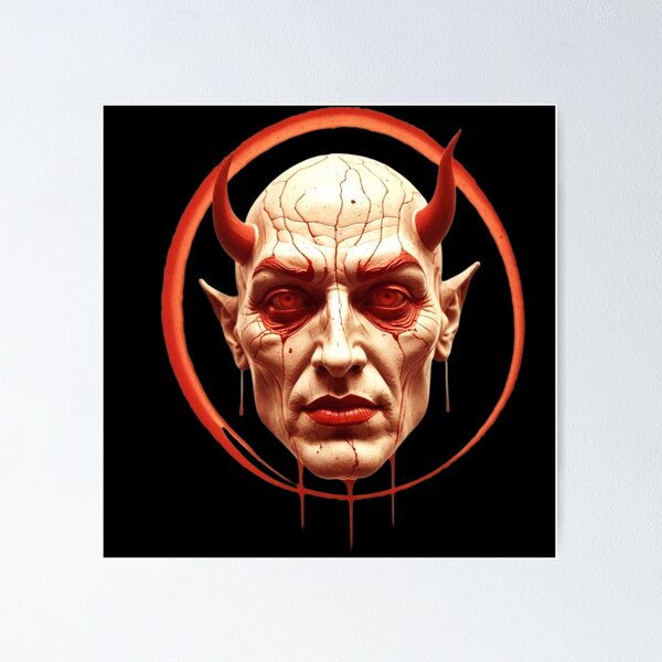 Item preview, Face of Satan – Dark and Powerful Artwork designed and sold by Hungry-Murphy.