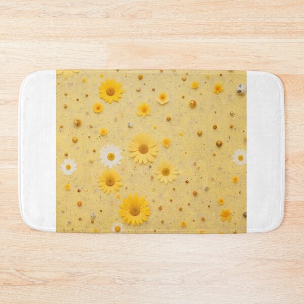 Item preview, Cute Yellow Retro Space Pattern with Planets and Flowers designed and sold by hjian8219.