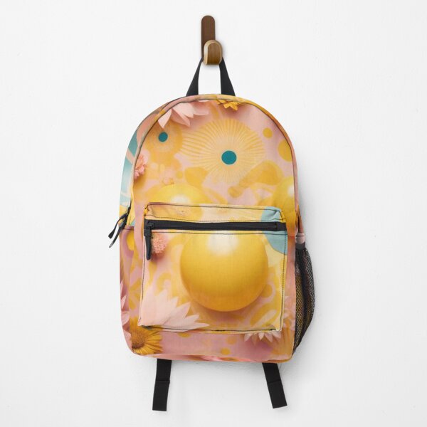 Item preview, Cute Yellow Retro Space Pattern with Planets and Flowers designed and sold by hjian8219.