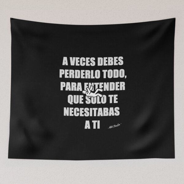 Item preview, Sometimes you have to lose everything to understand that you only needed yourself - A veces debes perderlo todo, para entender que solo te necesitabas a ti - Reflexión designed and sold by Kztrozo.