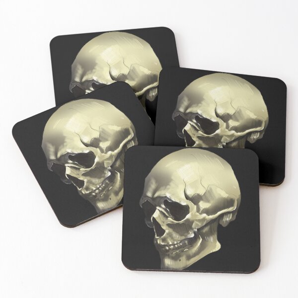Item preview, Classical painting skull illustration, dark academia  designed and sold by selk-i3.