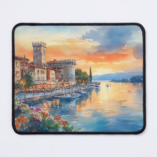 Item preview, Sunset Over Peschiera del Garda designed and sold by daila70.
