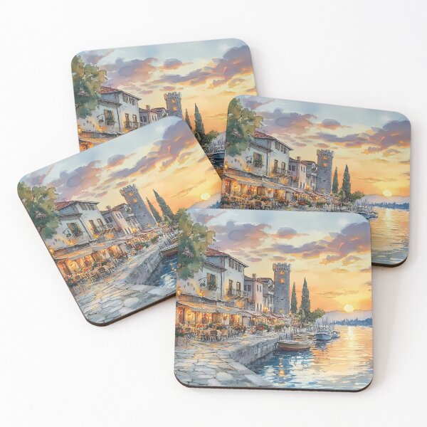 Item preview, Golden Sunset at Peschiera del Garda designed and sold by daila70.