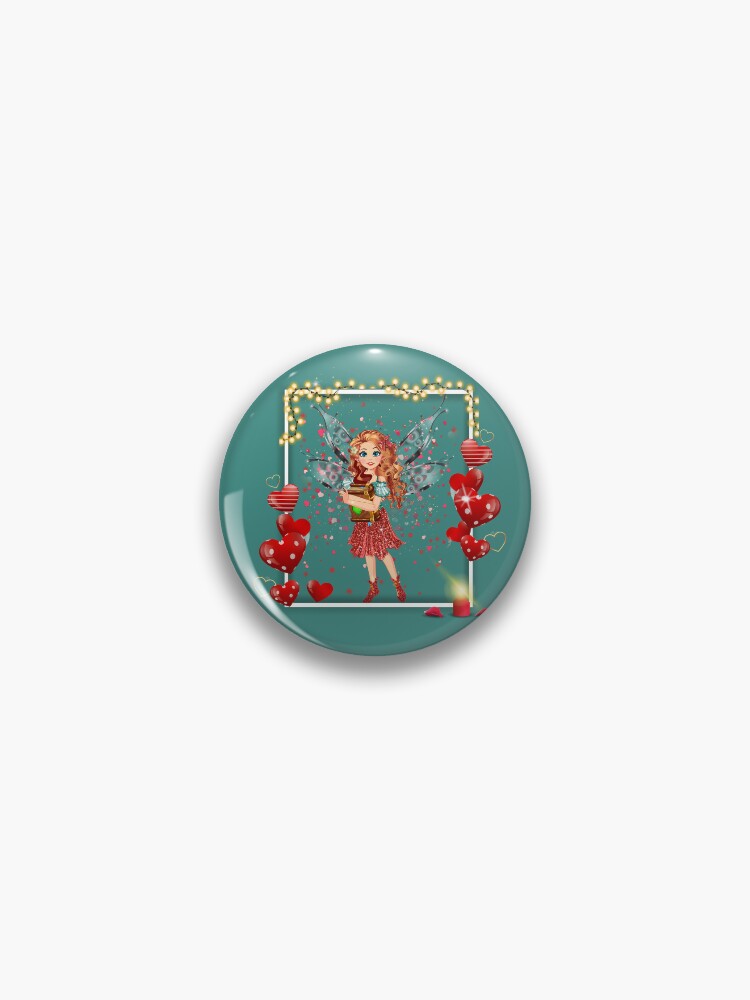 Thumbnail 1 of 3, Pin, Felicia's Valentine Love Collection designed and sold by TeelieTurner.