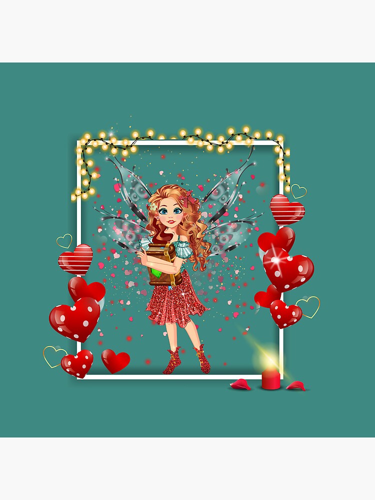Thumbnail 4 of 4, Clock, Felicia's Valentine Love Collection designed and sold by TeelieTurner.