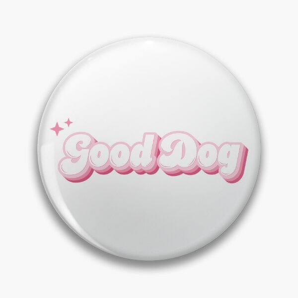 Item preview, Good Dog Pink Retro Typography designed and sold by KodiakGoods.