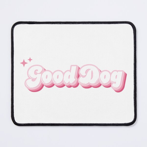 Item preview, Good Dog Pink Retro Typography designed and sold by KodiakGoods.