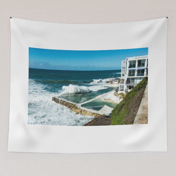 Item preview, Icebergs Swimming Club Bondi Beach storm waves designed and sold by DavidMay.