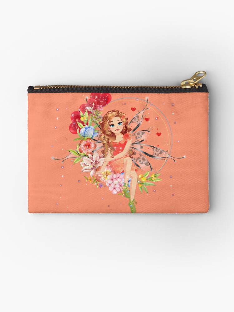 Thumbnail 1 of 4, Zipper Pouch, Felicia's Circle of Love Collection™ designed and sold by TeelieTurner.