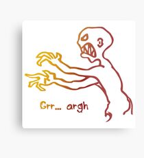 Grr Argh Monster Ombre Colours - Buffy the Vampire Slayer, Mutant Enemy, 90s, BTVS, Zombie, Joss Whedon, Buffyverse, Monster, Vampire, Grrr Arrgh Metal Print