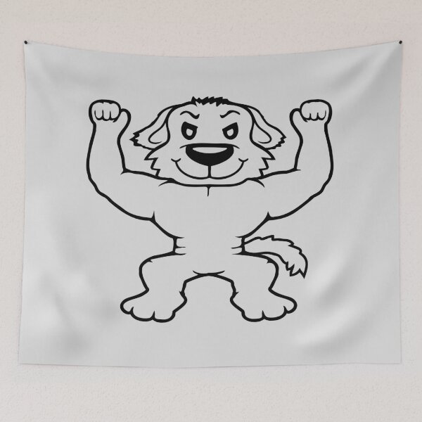 Item preview, Dog Bodybuilder Strong Muscles Gym Weightlifting designed and sold by shirt-o-mat.