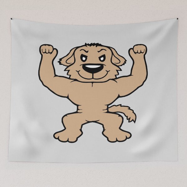 Item preview, Dog Bodybuilder Strong Muscles Gym Weightlifting designed and sold by shirt-o-mat.