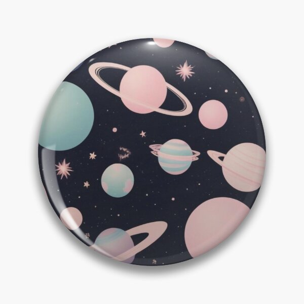 Item preview, Cute  Retro Space Pattern with Planets and Flowers designed and sold by hjian8219.
