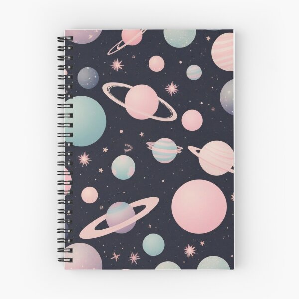 Item preview, Cute  Retro Space Pattern with Planets and Flowers designed and sold by hjian8219.
