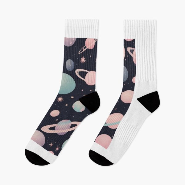 Item preview, Cute  Retro Space Pattern with Planets and Flowers designed and sold by hjian8219.