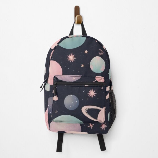 Item preview, Cute Retro Space Pattern with Planets and Flowers designed and sold by hjian8219.