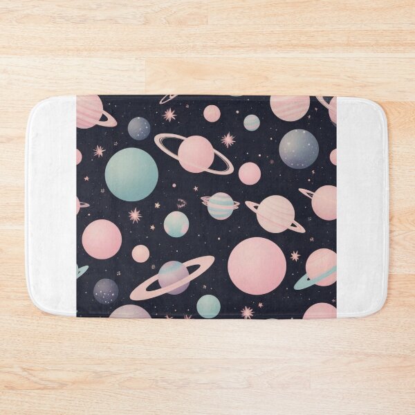 Item preview, Cute  Retro Space Pattern with Planets and Flowers designed and sold by hjian8219.