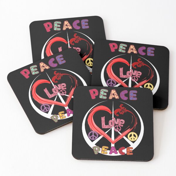 Item preview, Peace Signs And Love Hearts With A Colorful Vibe. designed and sold by Oaks Creations.