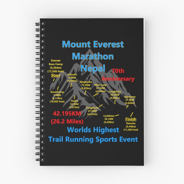 Item preview, Mount Everest Marathon, Nepal. Worlds Highest Trail Running Event. 70th Anniversary designed and sold by Oaks Creations.