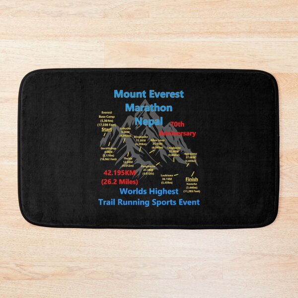 Item preview, Mount Everest Marathon, Nepal. Worlds Highest Trail Running Event. 70th Anniversary designed and sold by Oaks Creations.
