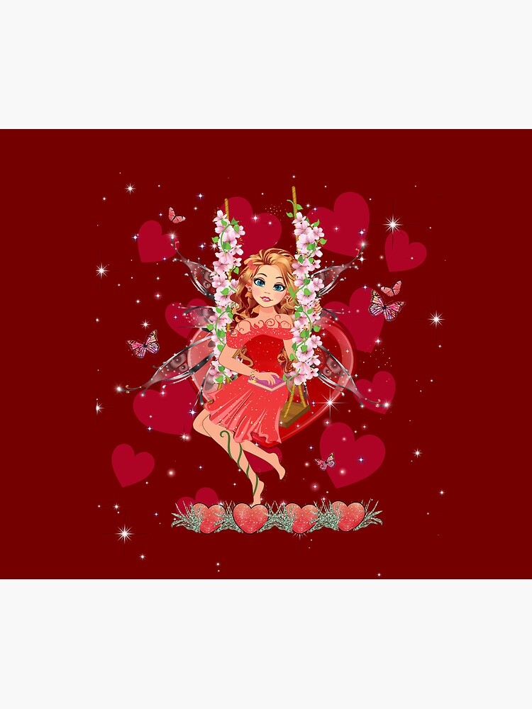 Thumbnail 5 of 5, Mouse Pad, Felicia's Valentine Wrapped In Love Collection designed and sold by TeelieTurner.