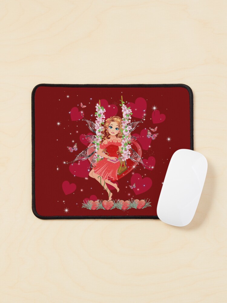 Thumbnail 1 of 5, Mouse Pad, Felicia's Valentine Wrapped In Love Collection designed and sold by TeelieTurner.