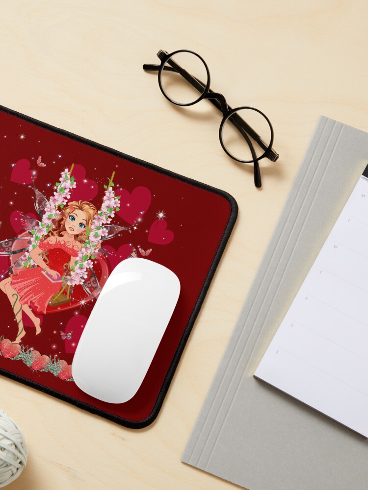 Thumbnail 3 of 5, Mouse Pad, Felicia's Valentine Wrapped In Love Collection designed and sold by TeelieTurner.
