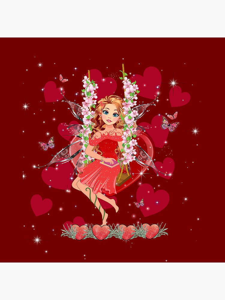 Thumbnail 4 of 4, Clock, Felicia's Valentine Wrapped In Love Collection designed and sold by TeelieTurner.