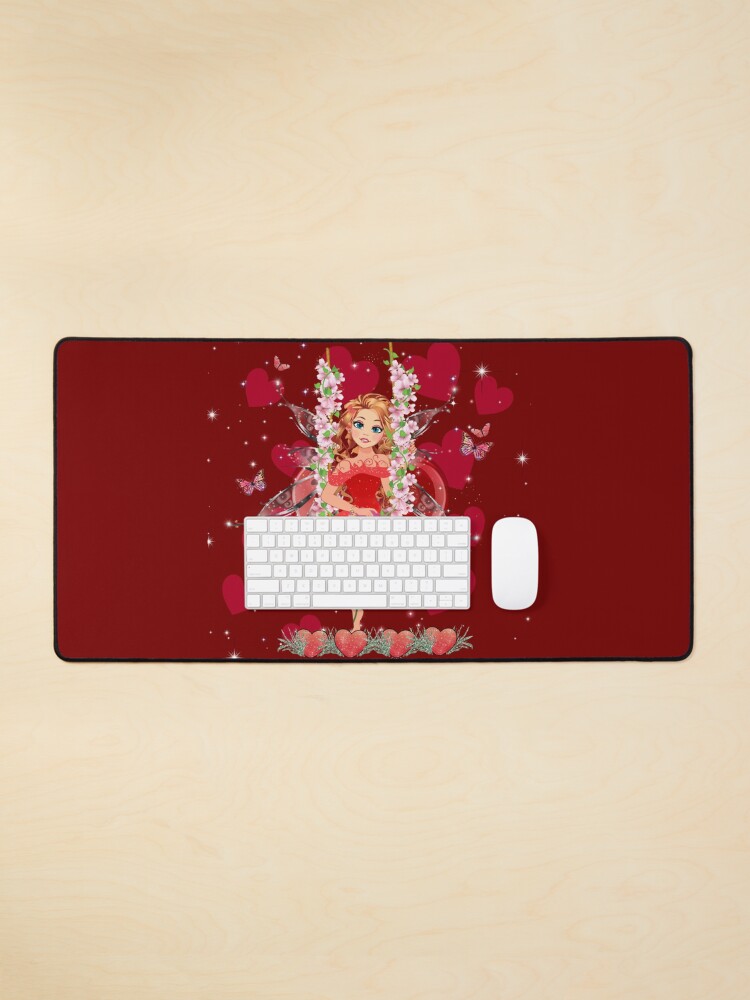 Thumbnail 1 of 5, Mouse Pad, Felicia's Valentine Wrapped In Love Collection designed and sold by TeelieTurner.