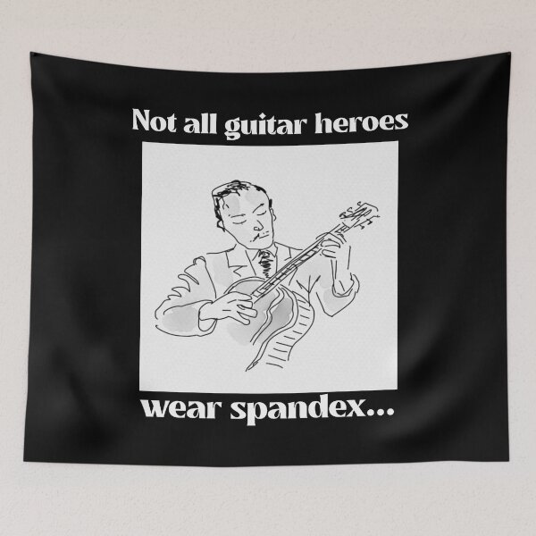 Item preview, Not all guitar heroes wear spandex... designed and sold by zeleartist.