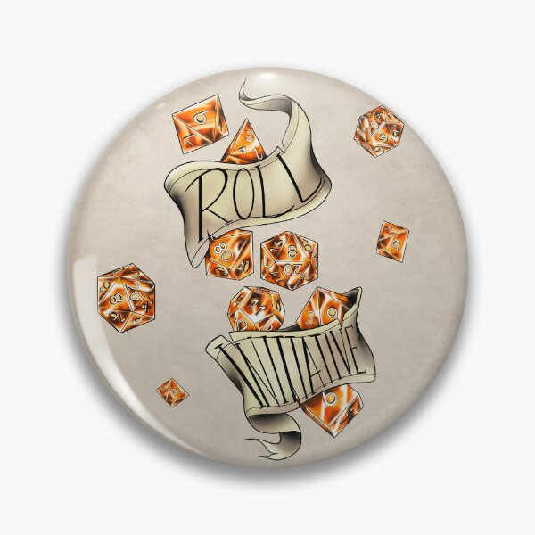 Item preview, DnD Roll Initiative (orange) designed and sold by RetroCoven.