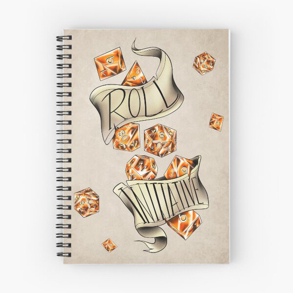 Item preview, DnD Roll Initiative (orange) designed and sold by RetroCoven.
