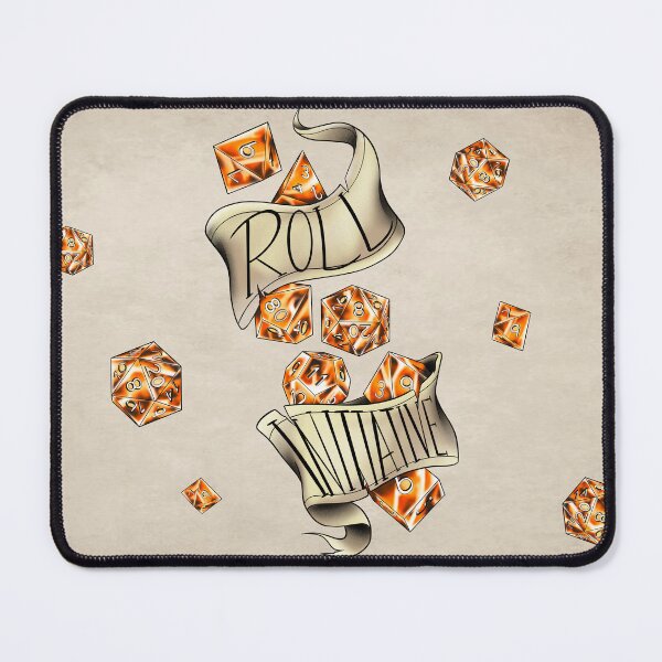 Item preview, DnD Roll Initiative (orange) designed and sold by RetroCoven.