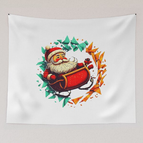 Item preview, Christmas Santa Claus , Festive Holiday , Santa Claus Graphic , Colorful Christmas , Holiday Gif designed and sold by Indyadizine.