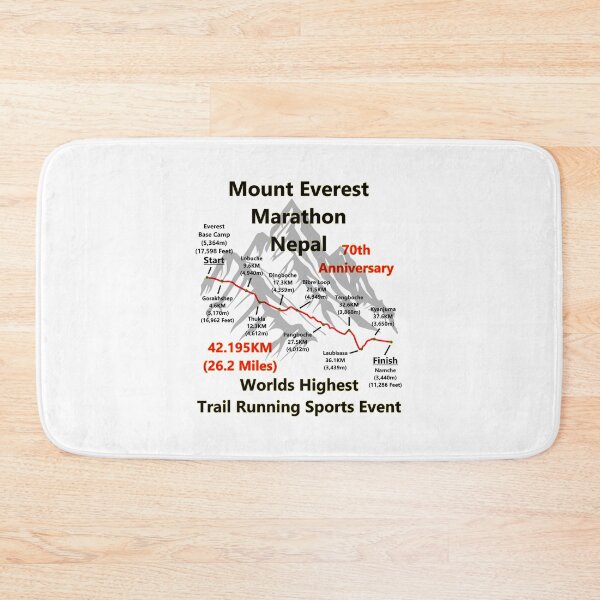 Item preview, Mount Everest Marathon, Nepal. Worlds Highest Trail Running Event. 70th Anniversary designed and sold by Oaks Creations.