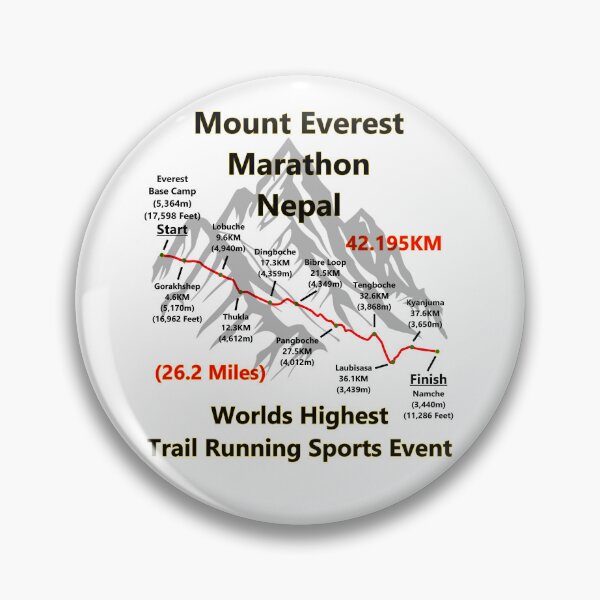Item preview, Mount Everest Marathon, Nepal. Worlds Highest Trail Running Event. designed and sold by Oaks Creations.