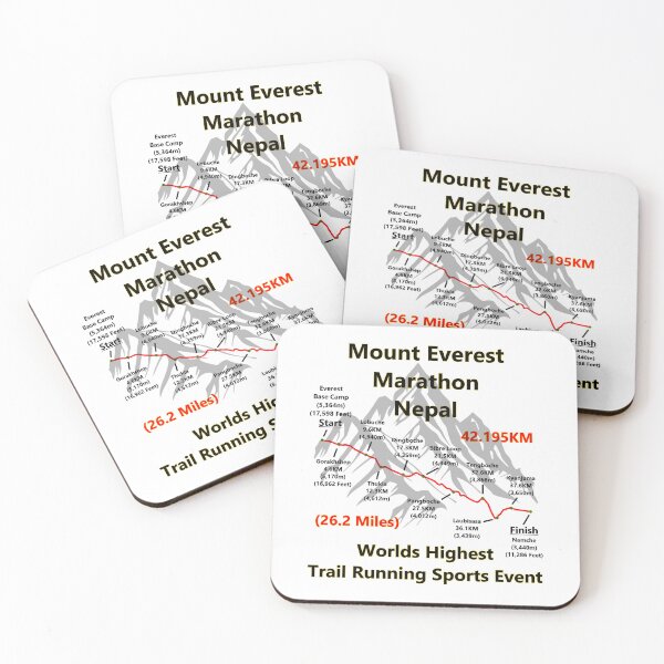 Item preview, Mount Everest Marathon, Nepal. Worlds Highest Trail Running Event. designed and sold by Oaks Creations.