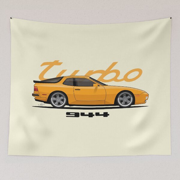 Item preview, Copy of Porsche 944 turbo retro Black Illustration designed and sold by blackdogshop.