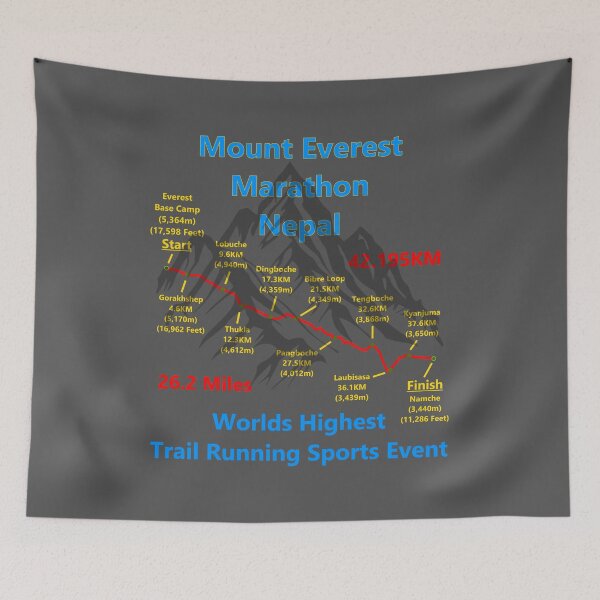 Item preview, Mount Everest Marathon, Nepal. Worlds Highest Trail Running Event. designed and sold by Oaks Creations.