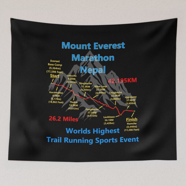 Item preview, Maratón del Monte Everest, Nepal. El evento de trail running más alto del mundo. designed and sold by Oaks Creations.